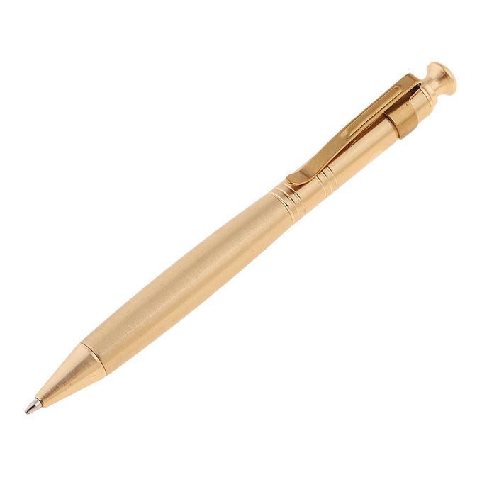 Pack Of 2 Handmade Brass Ballpoint Pocket Signature Pen Black Ink