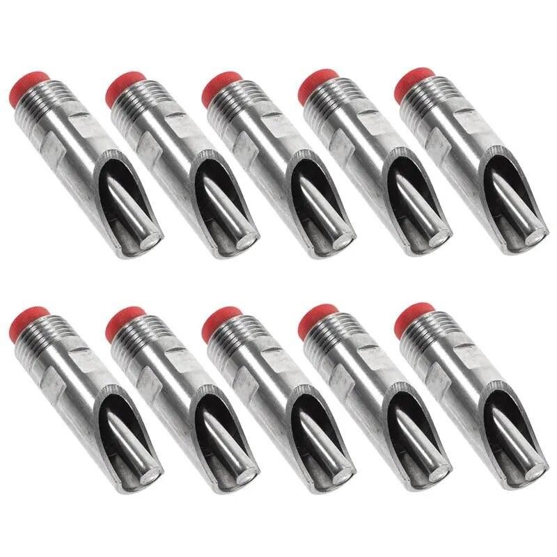 10pcs Small Multi-purposes Sturdy Metal Pigs Waterer Pigs Drinking Nozzle Piglets Water Feeder Piglets Waterer