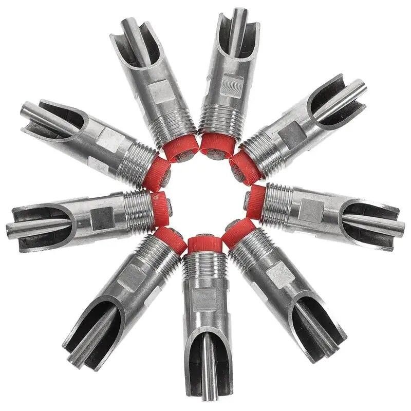 10pcs Small Multi-purposes Sturdy Metal Pigs Waterer Pigs Drinking Nozzle Piglets Water Feeder Piglets Waterer
