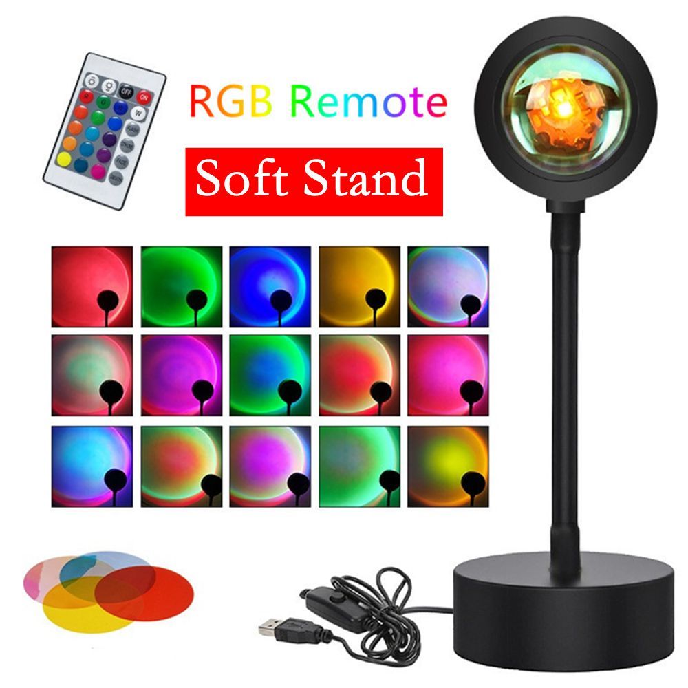 Sunset Lamp APP Control 16 Colors RGB LED Projection Mood