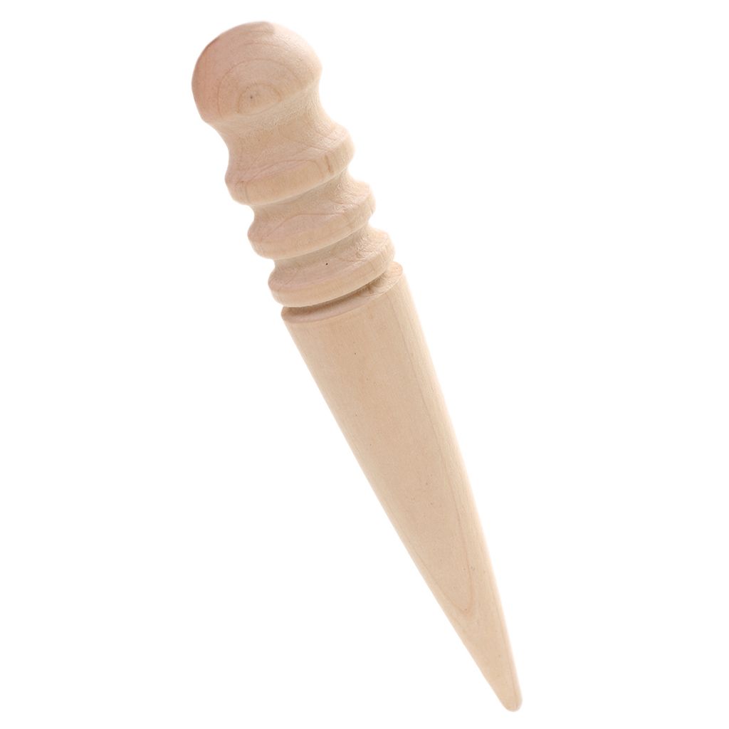 Round Wood Tool Slicking Edge Wooden Stick Slicker