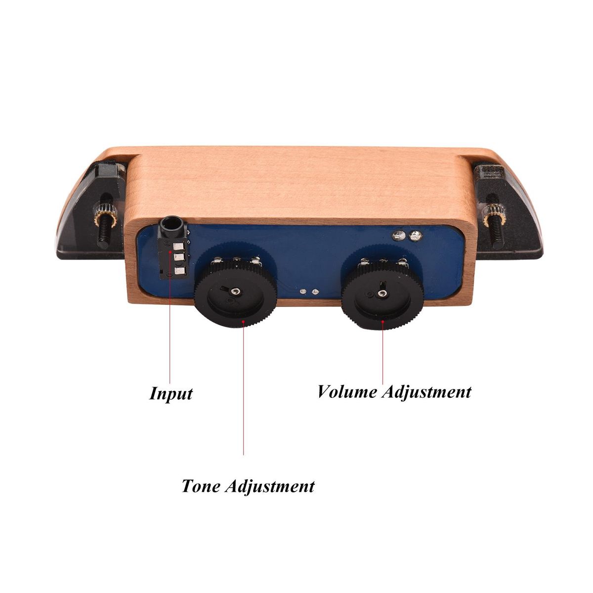 Rango RG-S3 Acoustic Guitar Magnetic Pickup Beech Wood Passive Magnetic Soundhole Pickup No Battery/Drilling Required