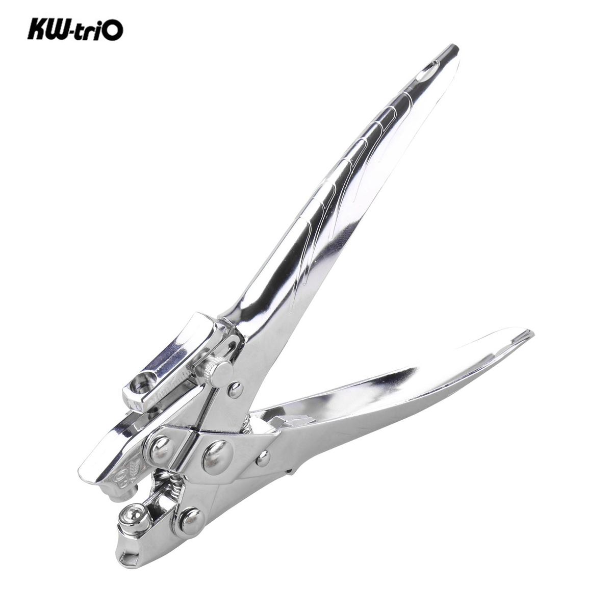 KW-trio Handheld DIY One-Hole Punch Single Hole Puncher All Metal Paper Cutter 50% Reduced Effort for Office Home School Students 30 Sheet Capacity for Binder Notebook Craft Paper Greeting Cards Scrapbook