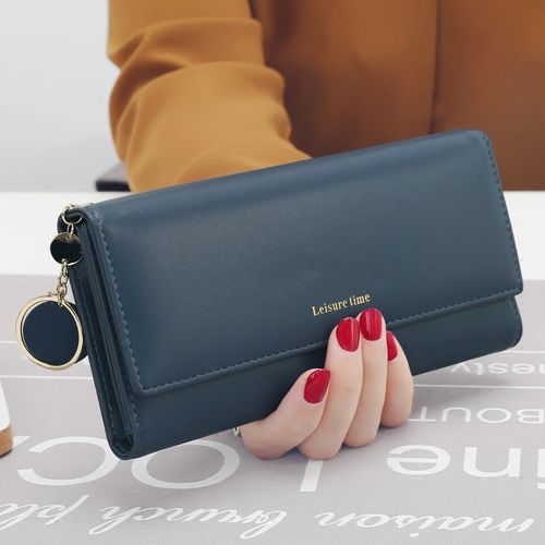 Women Wallets Long Style Multi-functional Wallet Holder-Burgundy