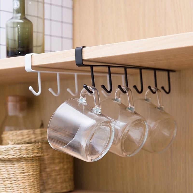 Kitchen paper holder hanger tissue roll towel rail bathroom sink organizer for hanging on the door storage hook   WJ8