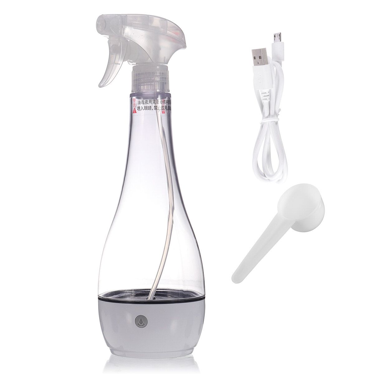 USB 500ml Electric Disinfection Hypochlorous Acid Water Making Machine Spray Bottle Sterilize