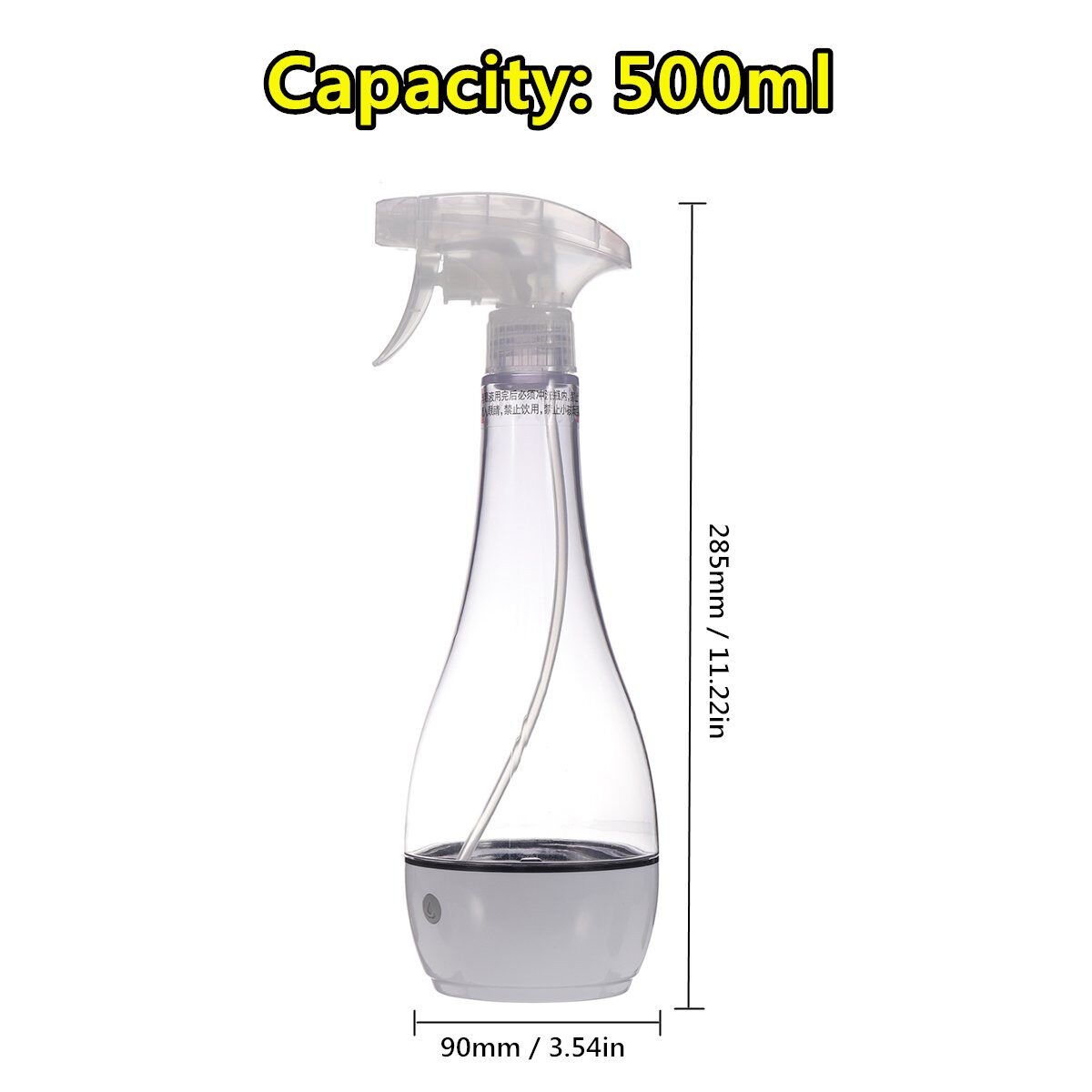 USB 500ml Electric Disinfection Hypochlorous Acid Water Making Machine Spray Bottle Sterilize
