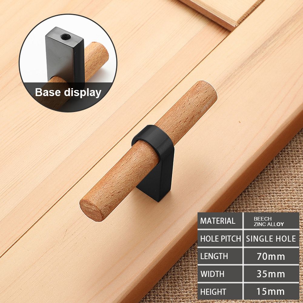 (silver 96mm Hole)Wooden Wardrobe Drawer Handle Cupboard Door Knobs Nordic Solid Wood Zinc Alloy Base Kitchen Cabinet Hardware Pulls For Furniture