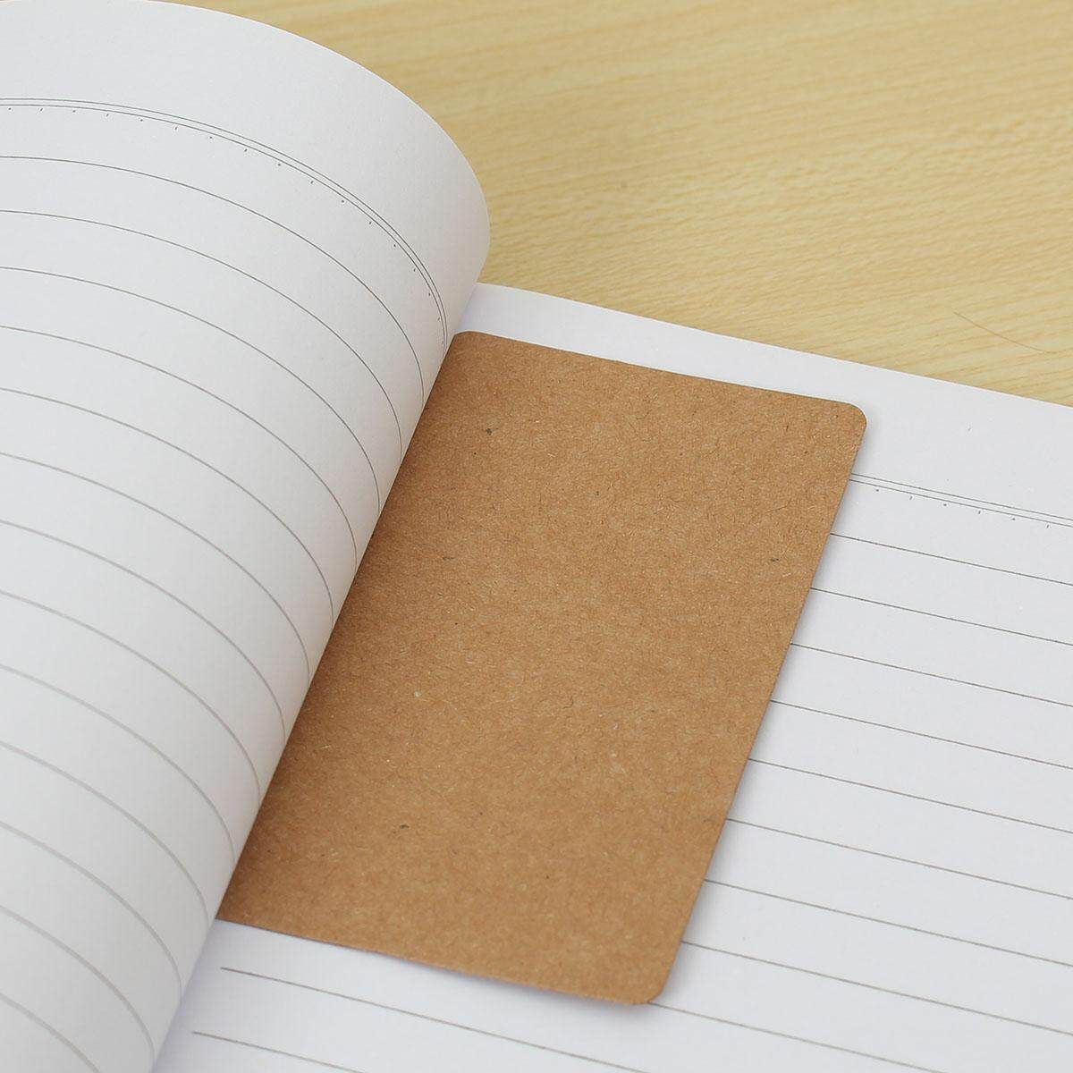 100Pcs New Arrival Kraft Paper Card Message Memo Wedding Party Gift Thank You Cards DIY Bookmarks Vocabulary Card Brown White Cowhide