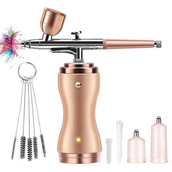 Airbrush Compressor Kit Art  Gun Portable Mini  5PC Brush