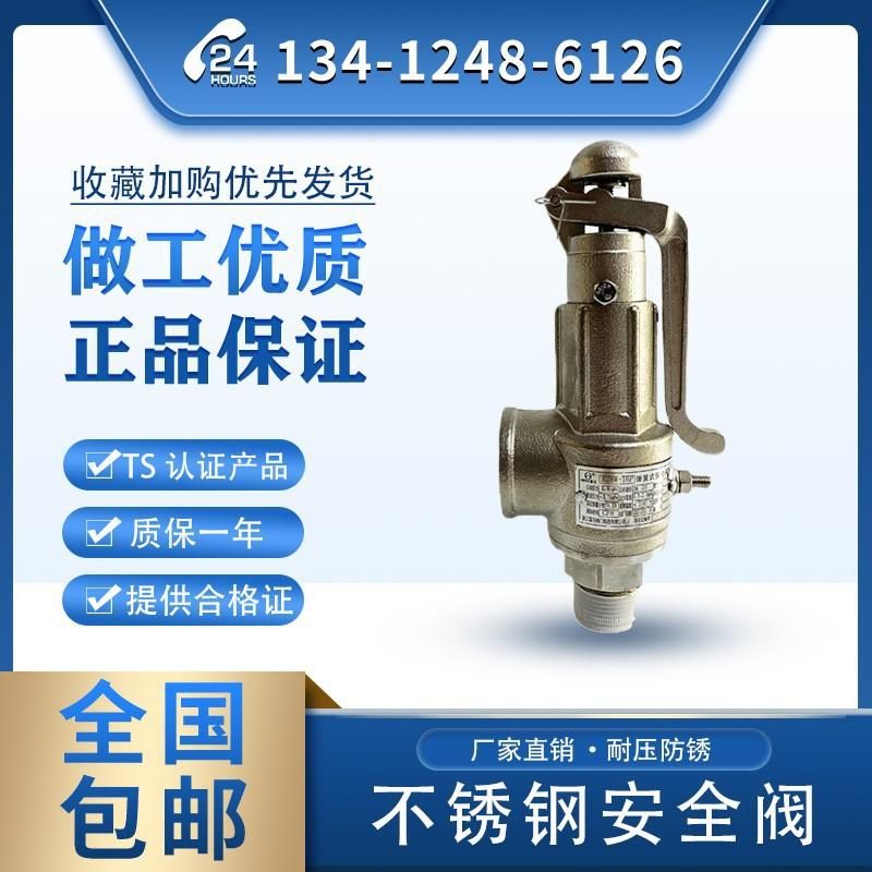 Zhejiang Fuyu A28W-16P Stainless Steel CF8A28H-16P Full Open Spring Gas Tank Safety Valve