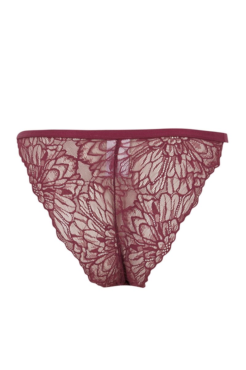 Woman Casual Brazillian Underwear Slip - Purple