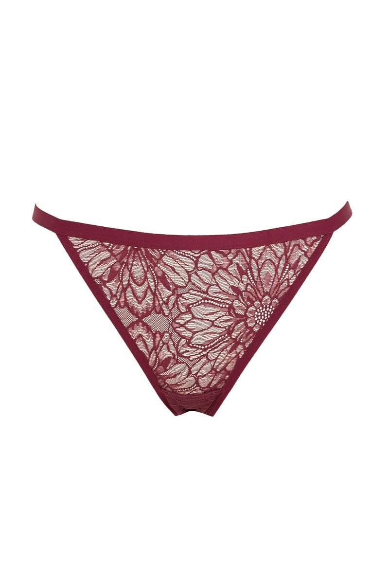 Woman Casual Brazillian Underwear Slip - Purple
