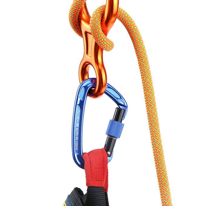 Carabiner With Screw Locking Gate 24KN Heavy Duty Carabiner