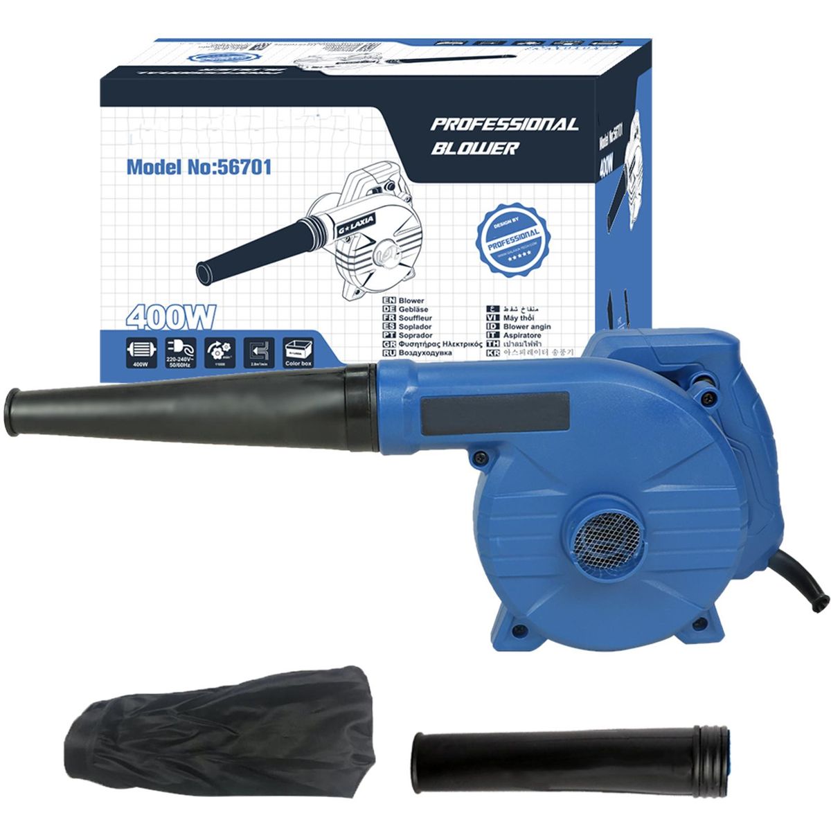 400W Professional Blower Mini Handheld Electric Leaf Blower