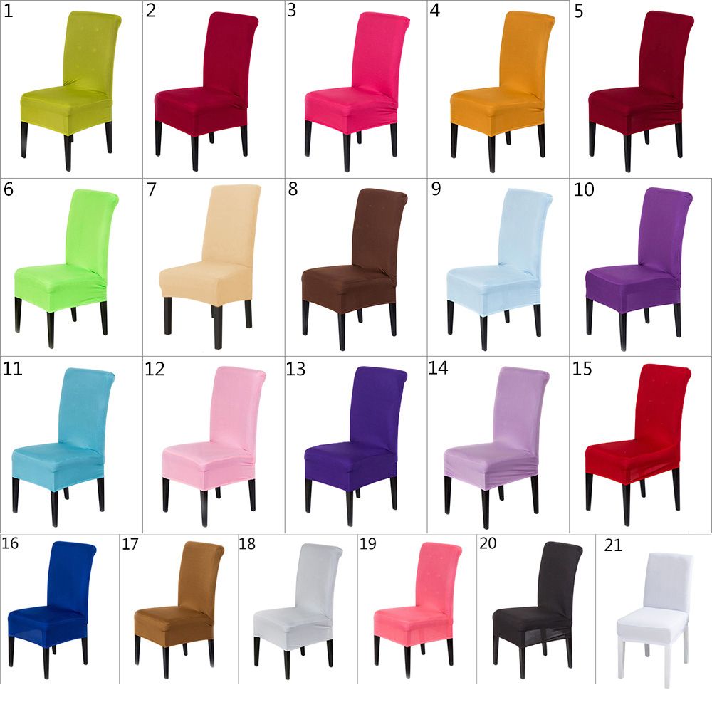 1pcs Universal Washable Elastic Cloth Chair Cover Multicolor