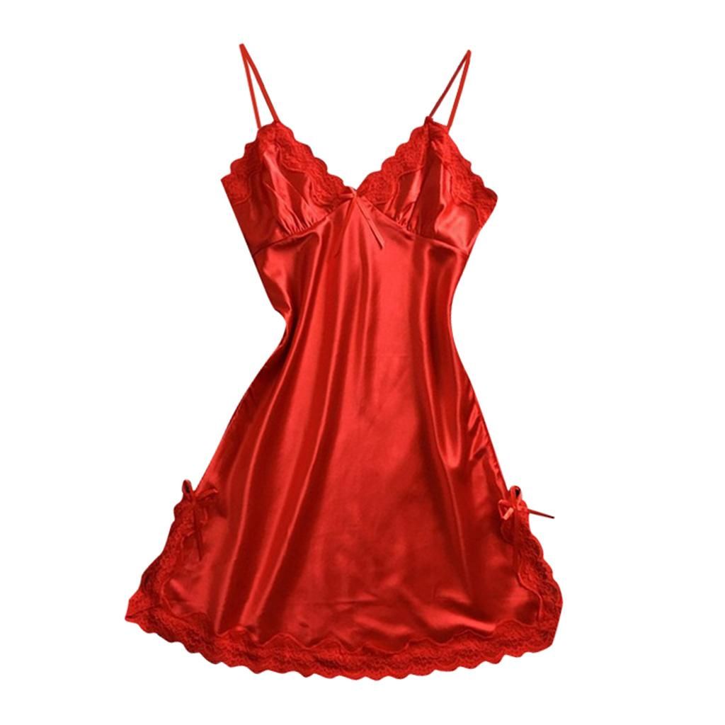 Women's Nightdress Summer Sexy Negligee Night Dress Short Skirt M
