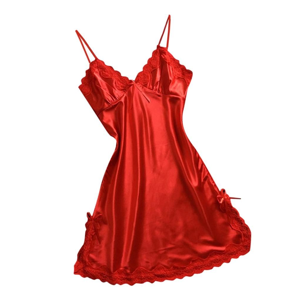 Women's Nightdress Summer Sexy Negligee Night Dress Short Skirt M