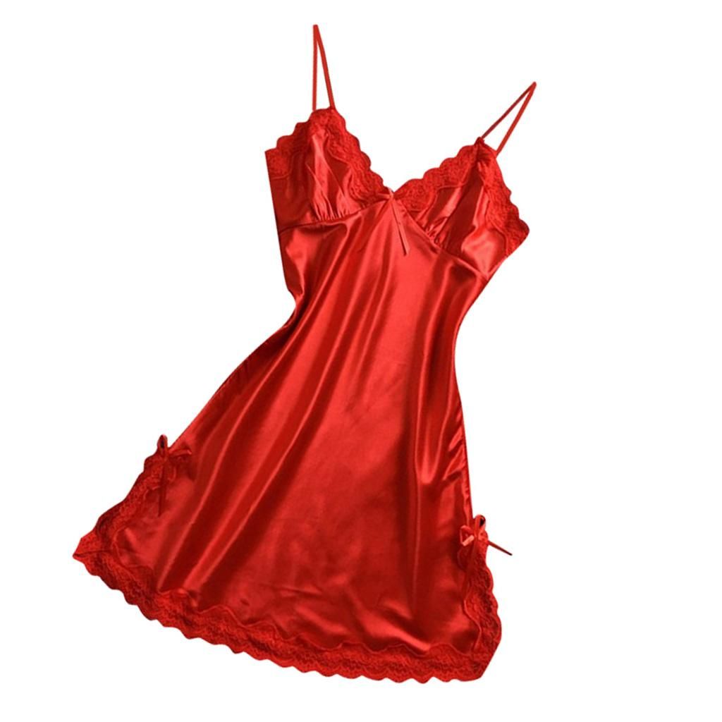 Women's Nightdress Summer Sexy Negligee Night Dress Short Skirt M