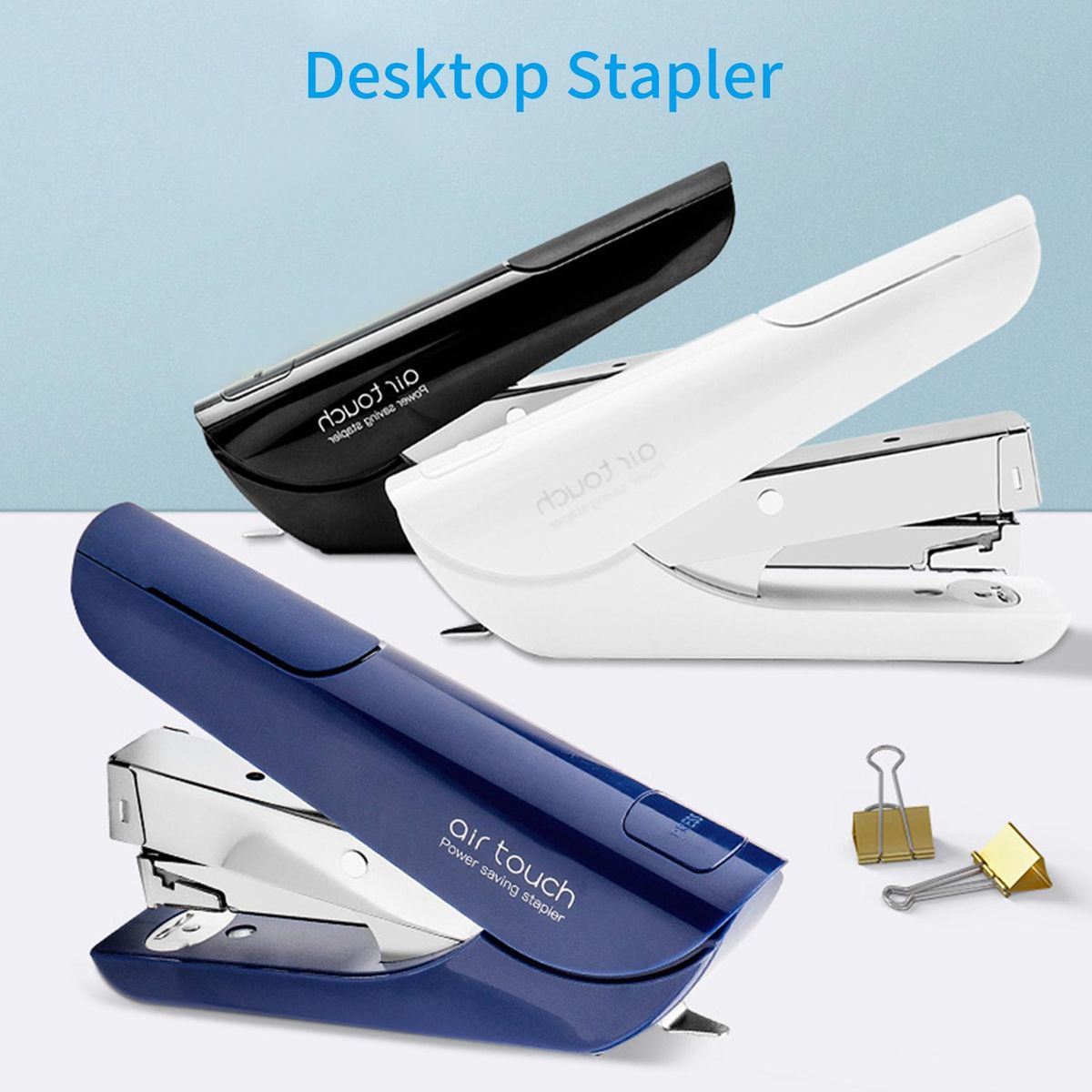KW-triO Desktop Stapler 20Sheet Capacity for Paper Binding Reduced Effort Suitable for 24/6 26/6 Staples for Shop School Office Home Supplies