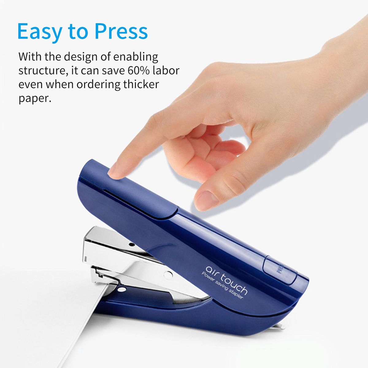 KW-triO Desktop Stapler 20Sheet Capacity for Paper Binding Reduced Effort Suitable for 24/6 26/6 Staples for Shop School Office Home Supplies