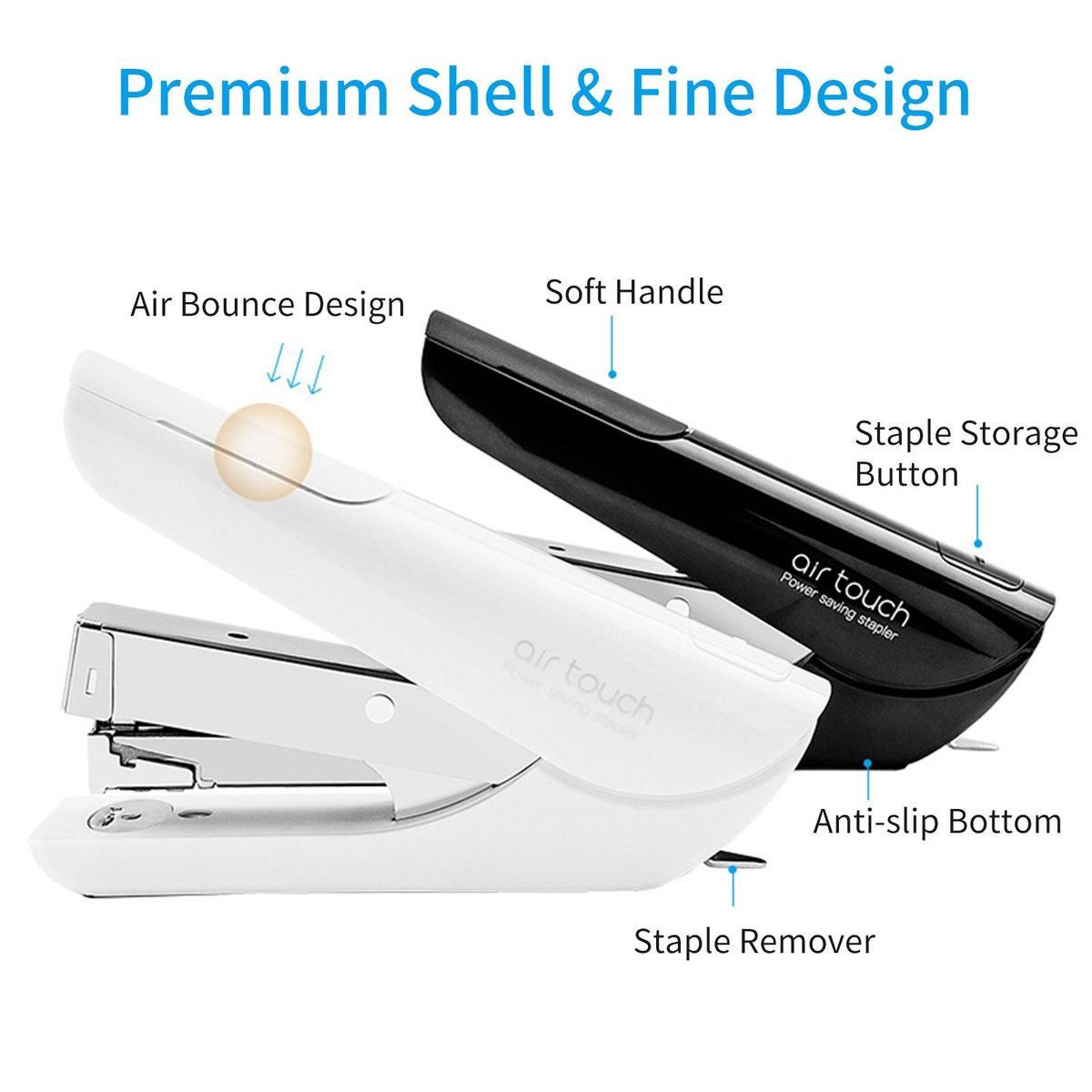 KW-triO Desktop Stapler 20Sheet Capacity for Paper Binding Reduced Effort Suitable for 24/6 26/6 Staples for Shop School Office Home Supplies