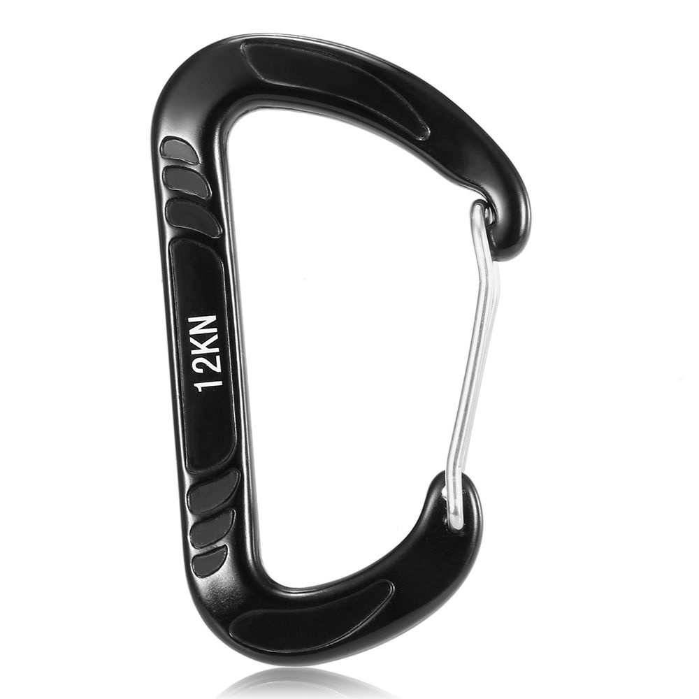 4pcs 12KN Wiregate Carabiner Snag Free Carabiner Steel