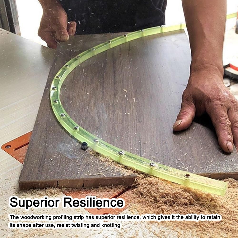 1m Practical Profiling Strip Flexible Curve Template Adjustable Fixed Complex Shape Contour Template Guide Utility Woodworking Tool