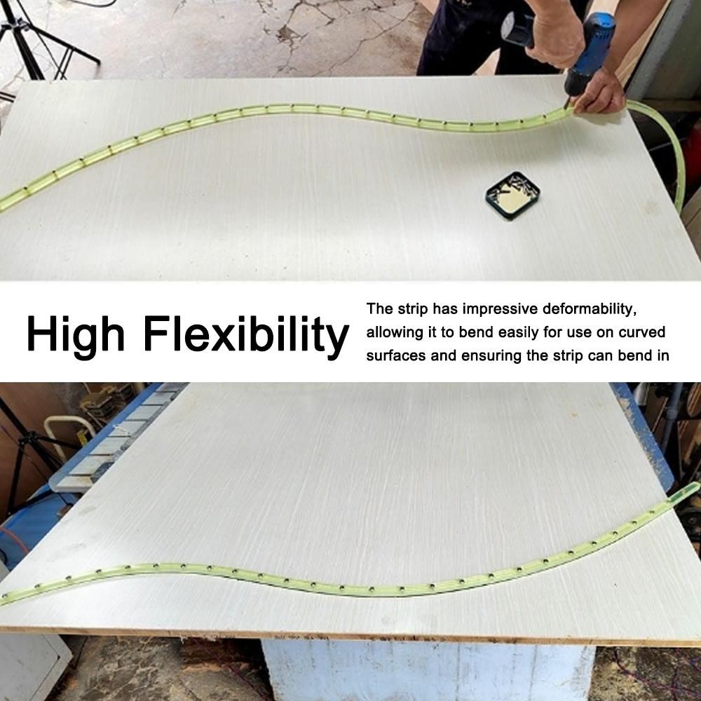 1m Practical Profiling Strip Flexible Curve Template Adjustable Fixed Complex Shape Contour Template Guide Utility Woodworking Tool