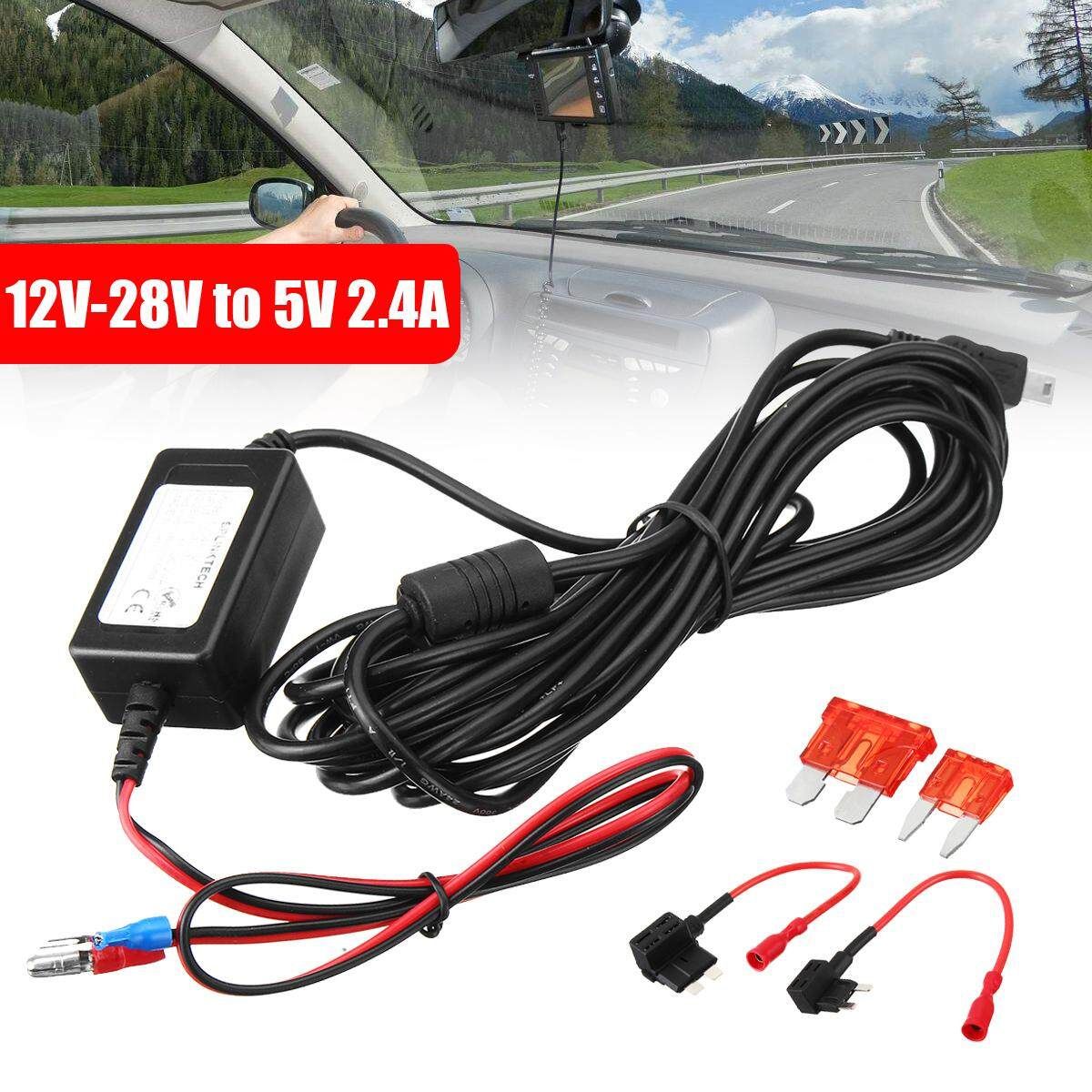 Hard Wire Dash Car Camera Kit For Nextbase + Medium Small Fuse Holder