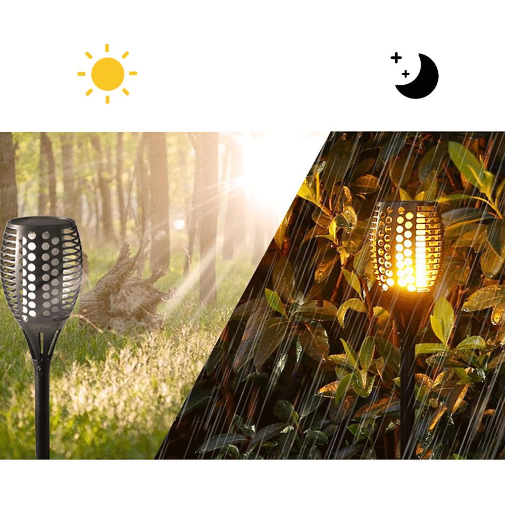 Waterproof LED Solar Flame Light Garden Decoration Solar