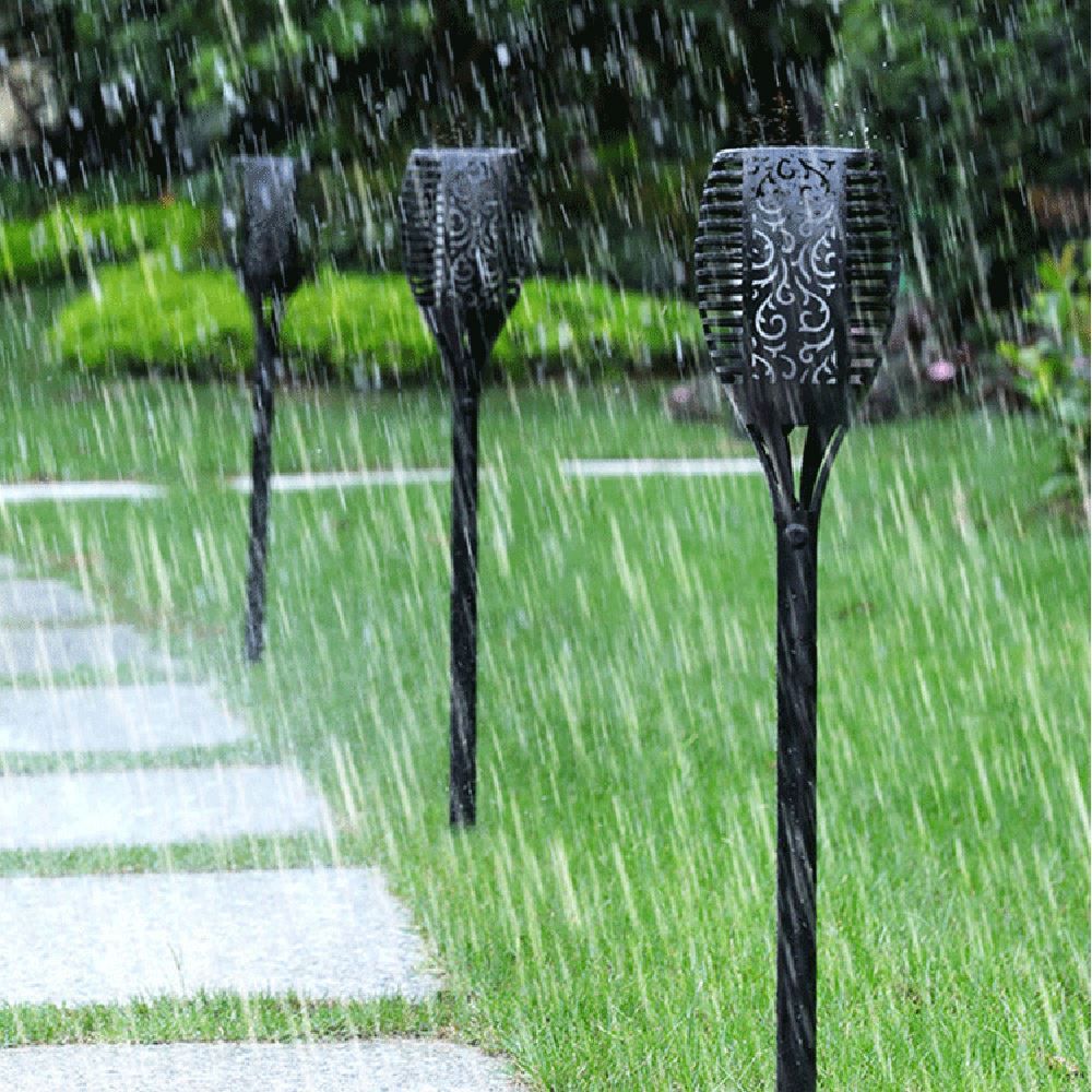 Waterproof LED Solar Flame Light Garden Decoration Solar