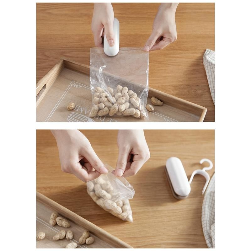 Mini-Heat-Bag-Sealers, Handheld Heat Sealer and Cutter Portable Bag Resealer Sealer for Plastic Bags Food Storage Snack