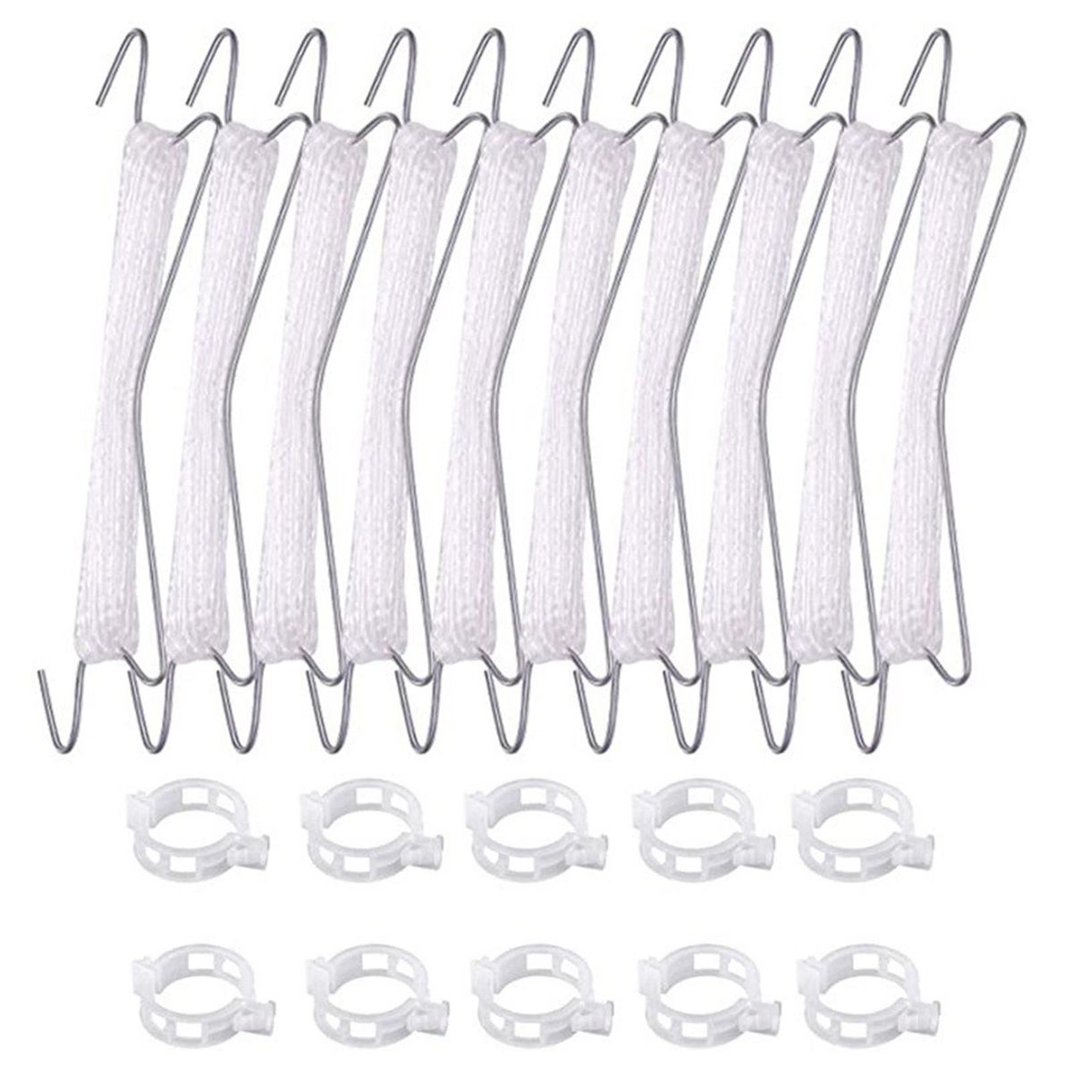 10Pcs Plant Hanging Hook Greenhouse Flower Vine Support Hook White