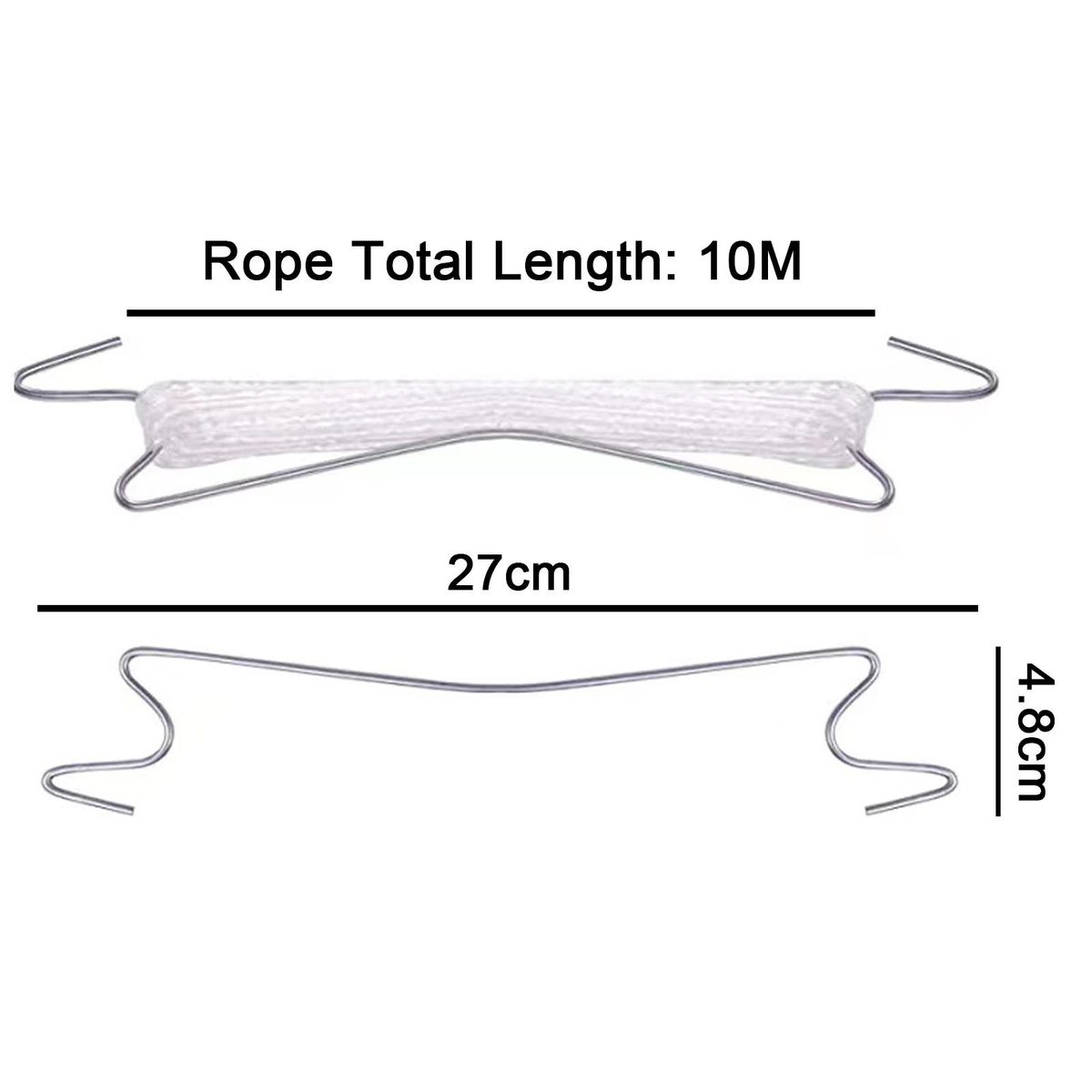 10Pcs Plant Hanging Hook Greenhouse Flower Vine Support Hook White