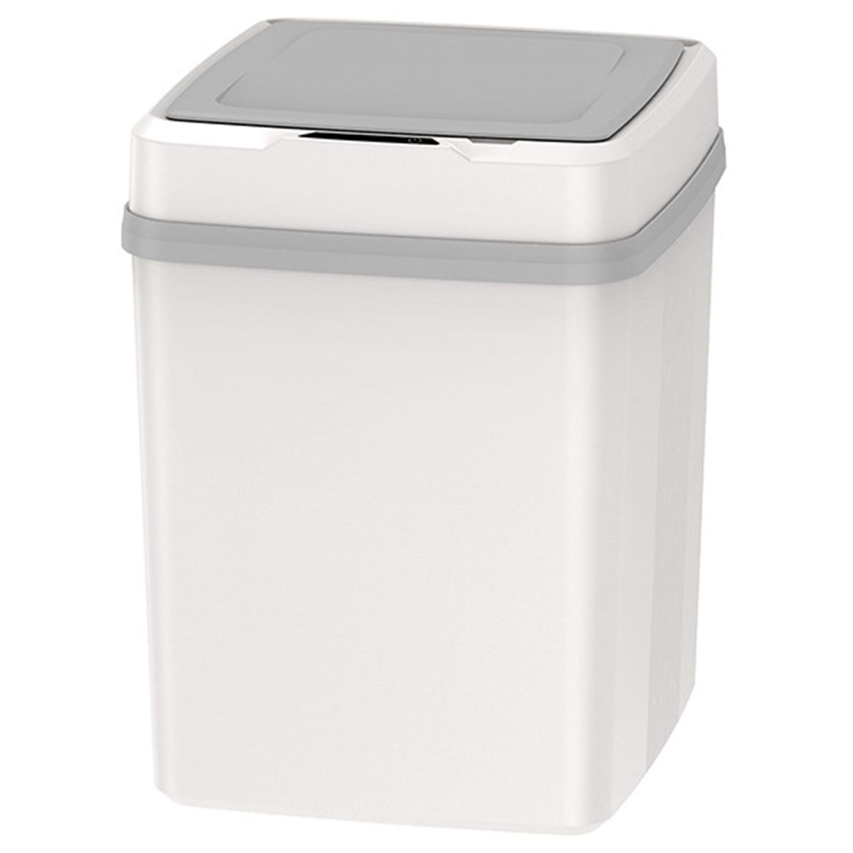 Electric Waste Bin Modern Induction Rubbish Bin White