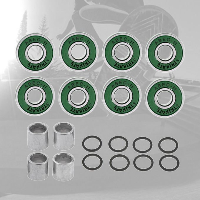 608 2RS BEARINGS ABEC-11 SKATEBOARD PUSH SCOOTER INLINE SKATE Green