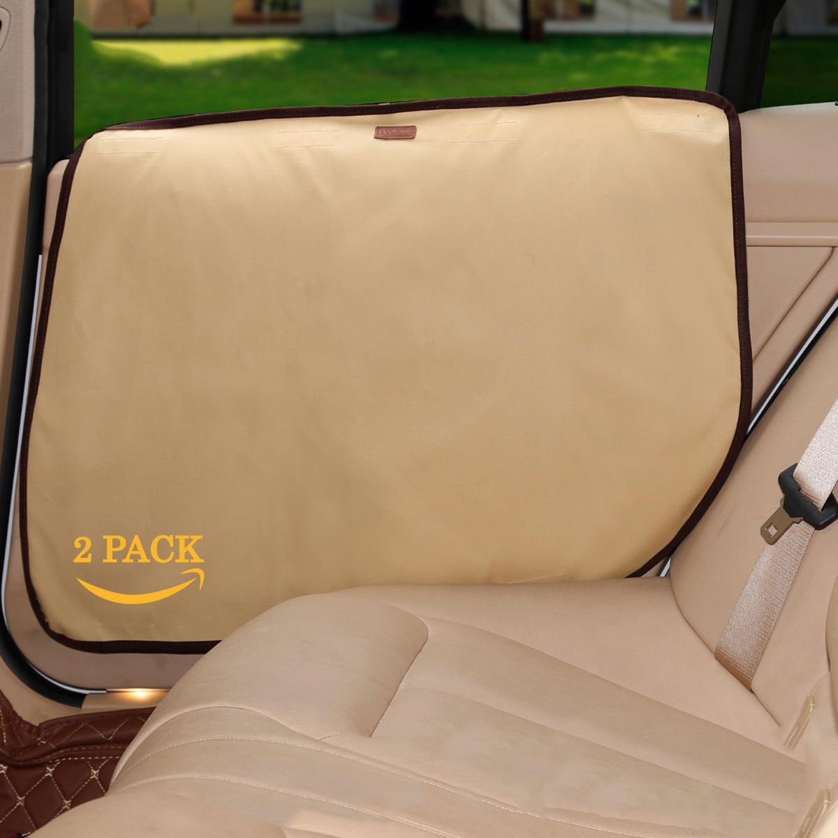 2 Pack Dog Car Door Protector Waterproof Pet Car Door Cover Anti Scratch Vehicle Door Protector Guard for Car Doors Dogs Claws Travel Back Window Nails Scratching Covers