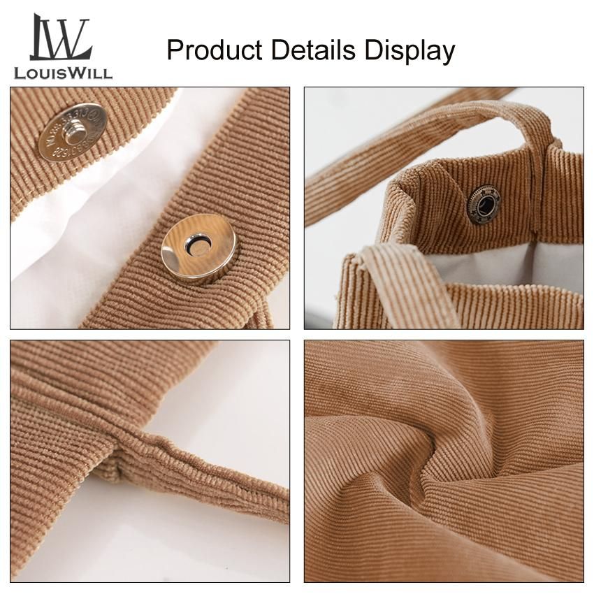 LouisWill Ladies Shoulder Handbag Women Tote Polyester Bag