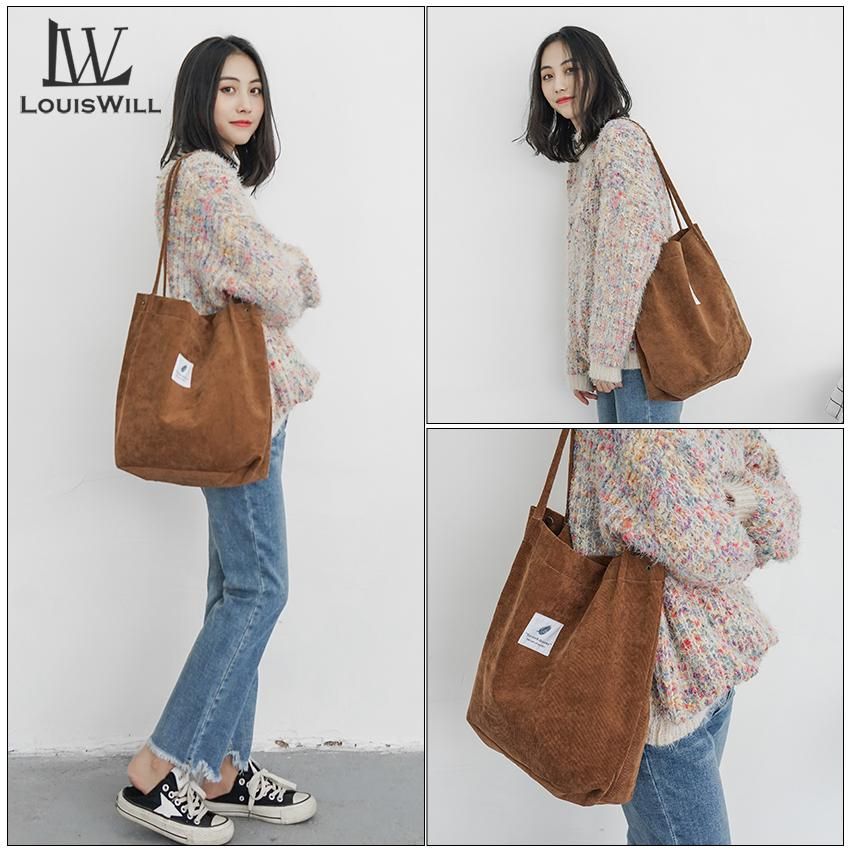 LouisWill Ladies Shoulder Handbag Women Tote Polyester Bag