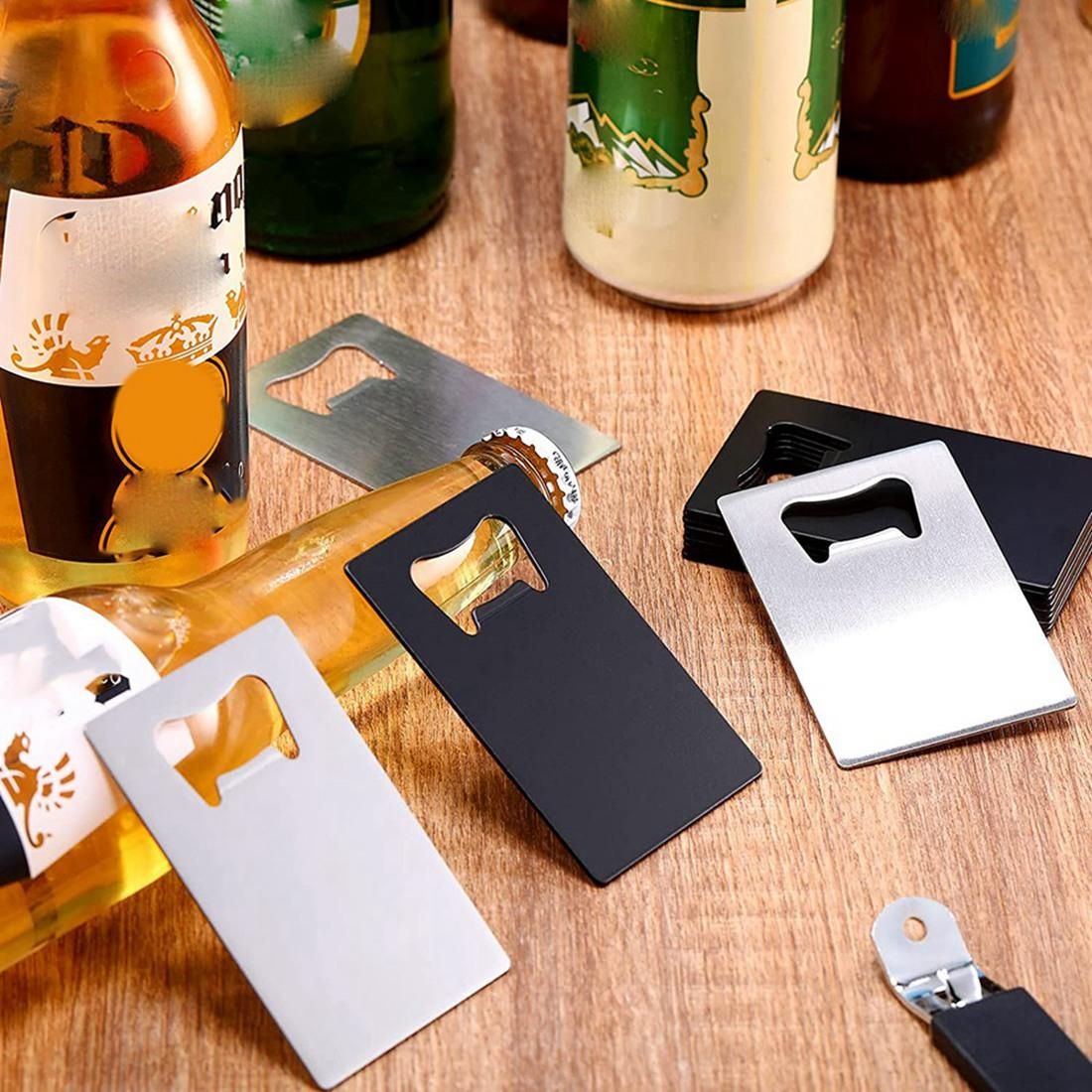 50 Pieces Credit Card Bottle Opener Poker Groomsmen Wallet