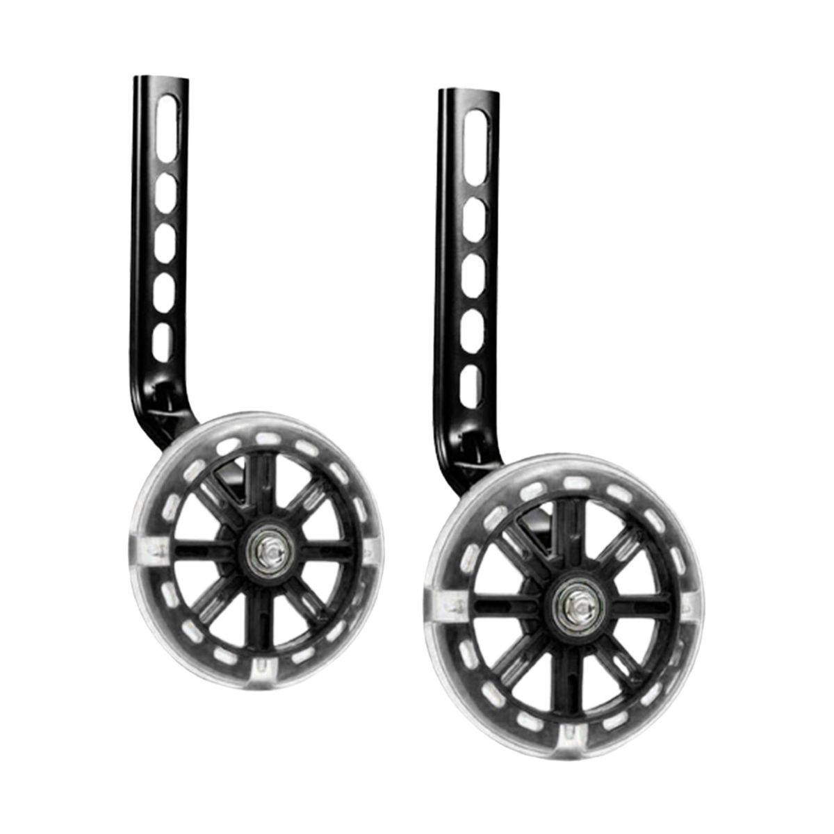 Training Wheels, 1 Pair Heavy Duty Rear Wheel  Black