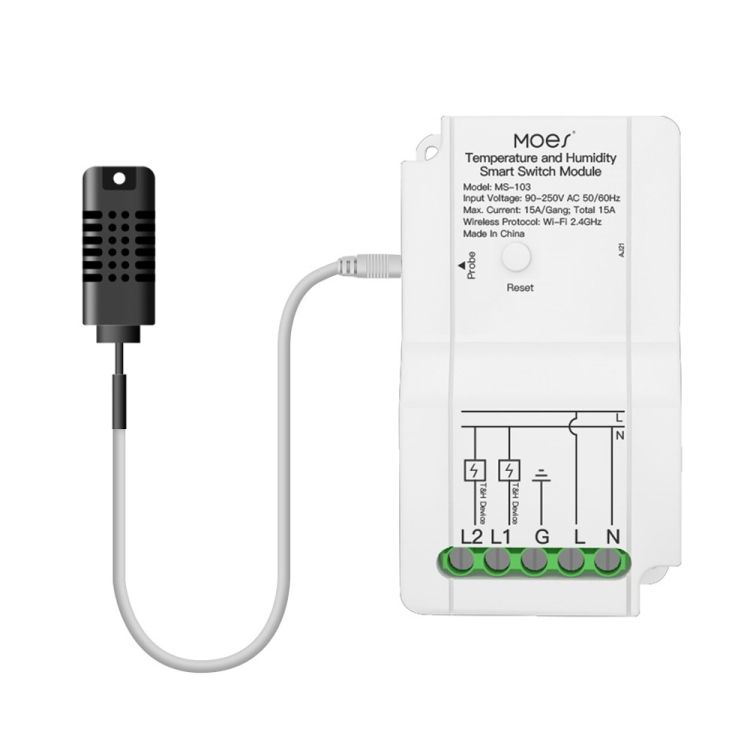 WiFi Switch Module+Temperature And Humidity Probe Timer Smar