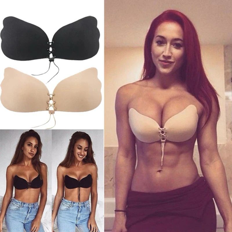 Strapless Gummy Bra For Sleeveless/off Shoulder Clothes.