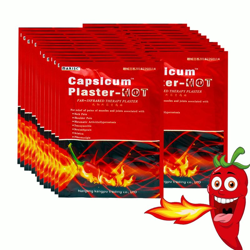 Muscle Back Massage Hot Medical 160Pcs Pain Plaster Strain Relieving Chinese Ache Knee Patch Capsicum Pain Plaster Pain Joint