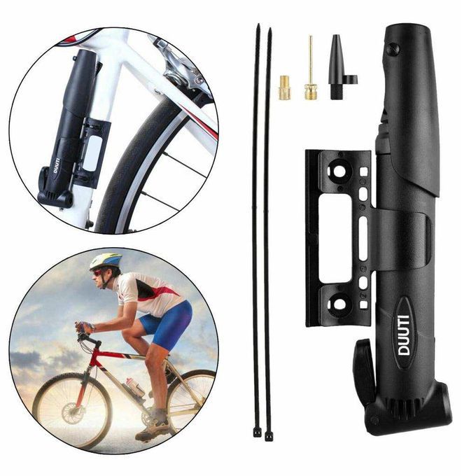 Mini Bicycle Hand Pump With Adapters Cycle Bike Cycling Air Tyre Ball
