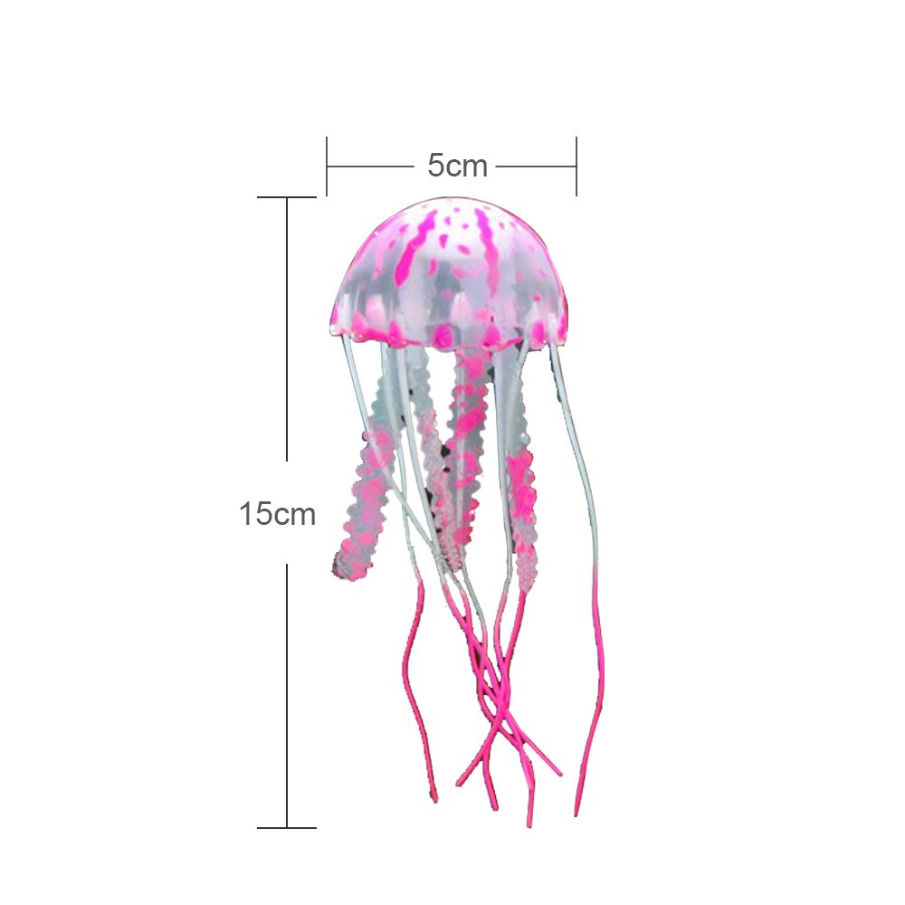 6 Pcs Glowing Jellyfish Decoration Artificial Floating