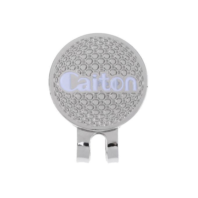 Alloy Golf Hat /   Clip With Magnetic Ball Marker Golf Silver