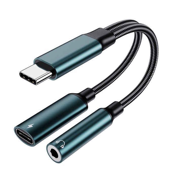 2 In 1 Audio Converter For Smart Phones  Laptop Cord For