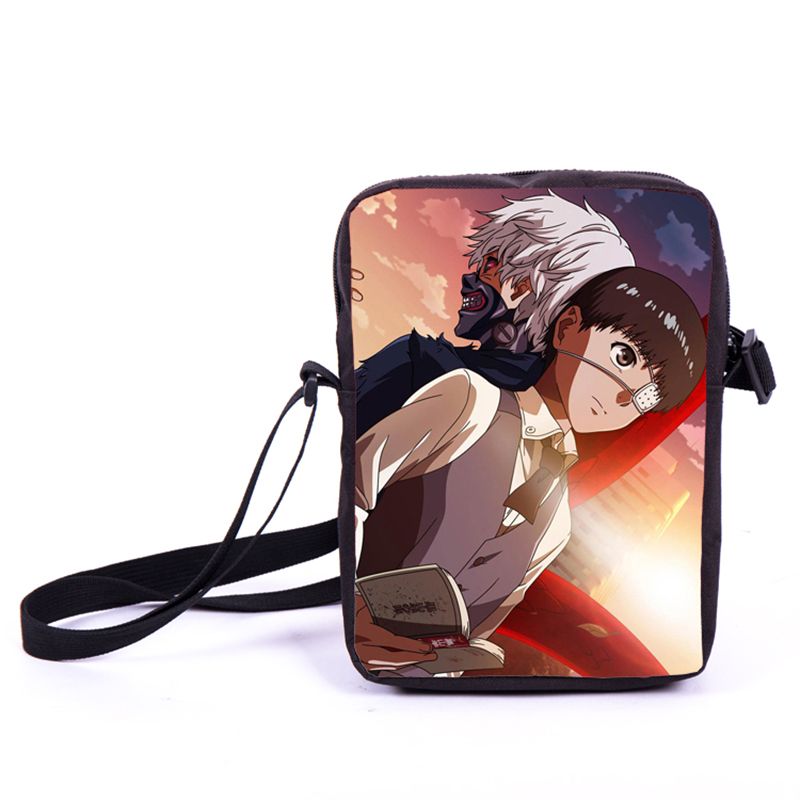Anime Tokyo Ghoul Messenger Bags For Men Women Casual Travel Bag Toddlers Mini Book Satchel Shoulder Bag For Snack Bag Kids Gift-Tokyo Ghoul 3